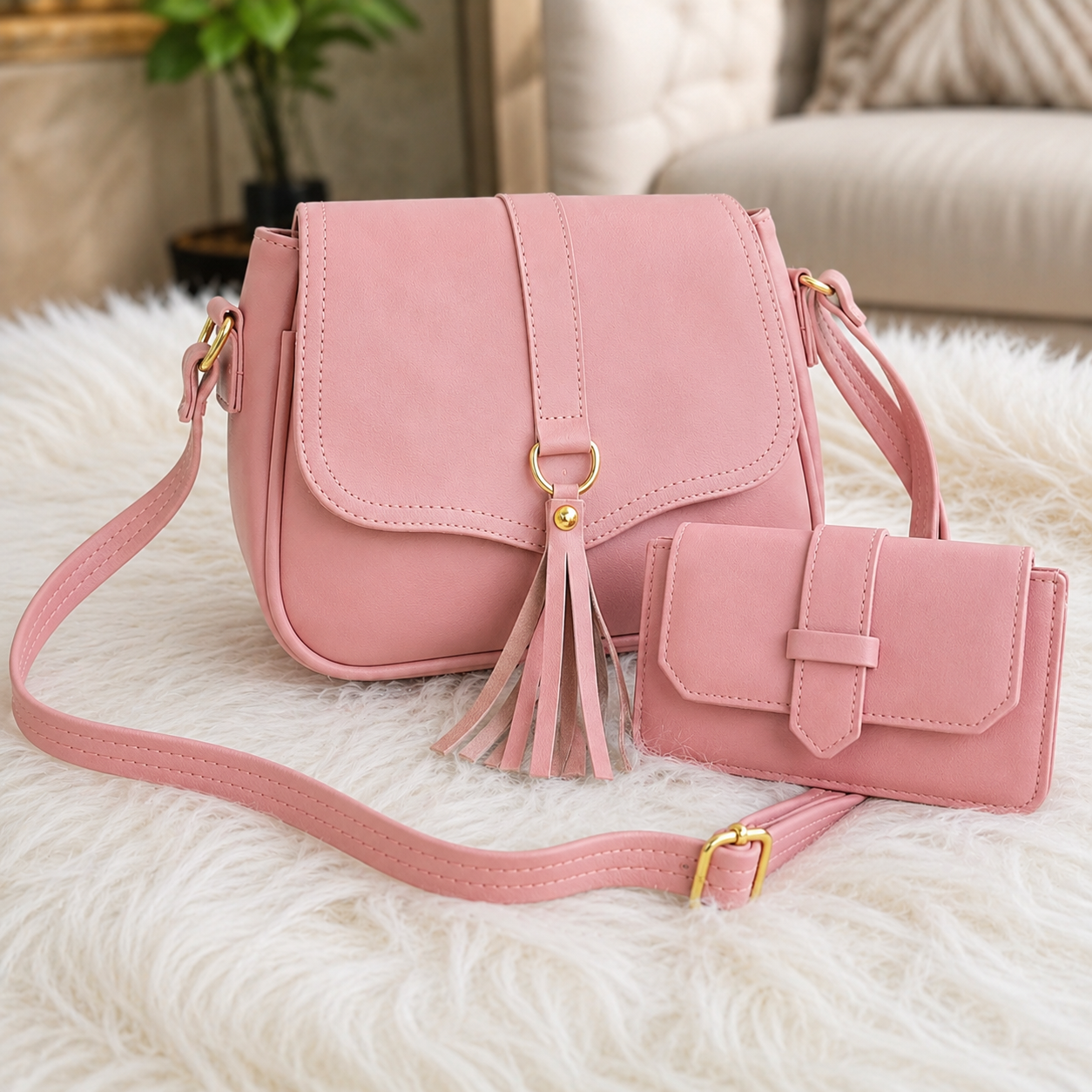 BOLSO + BILLETERA de Cuero - SET Lanzamiento Exclusivo 2026 - (Con 82% de Descuento HOY!)