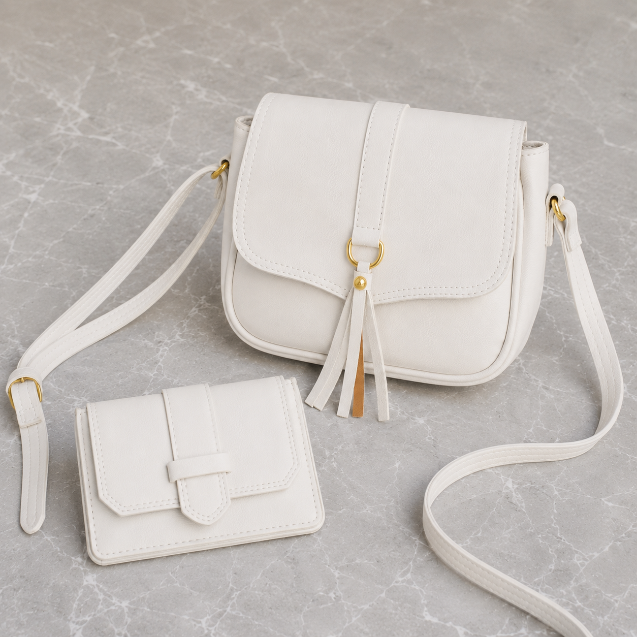 BOLSO + BILLETERA de Cuero - SET Lanzamiento Exclusivo 2026 - (Con 82% de Descuento HOY!)