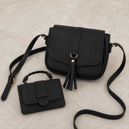BOLSO + BILLETERA de Cuero - SET Lanzamiento Exclusivo 2026 - (Con 82% de Descuento HOY!)